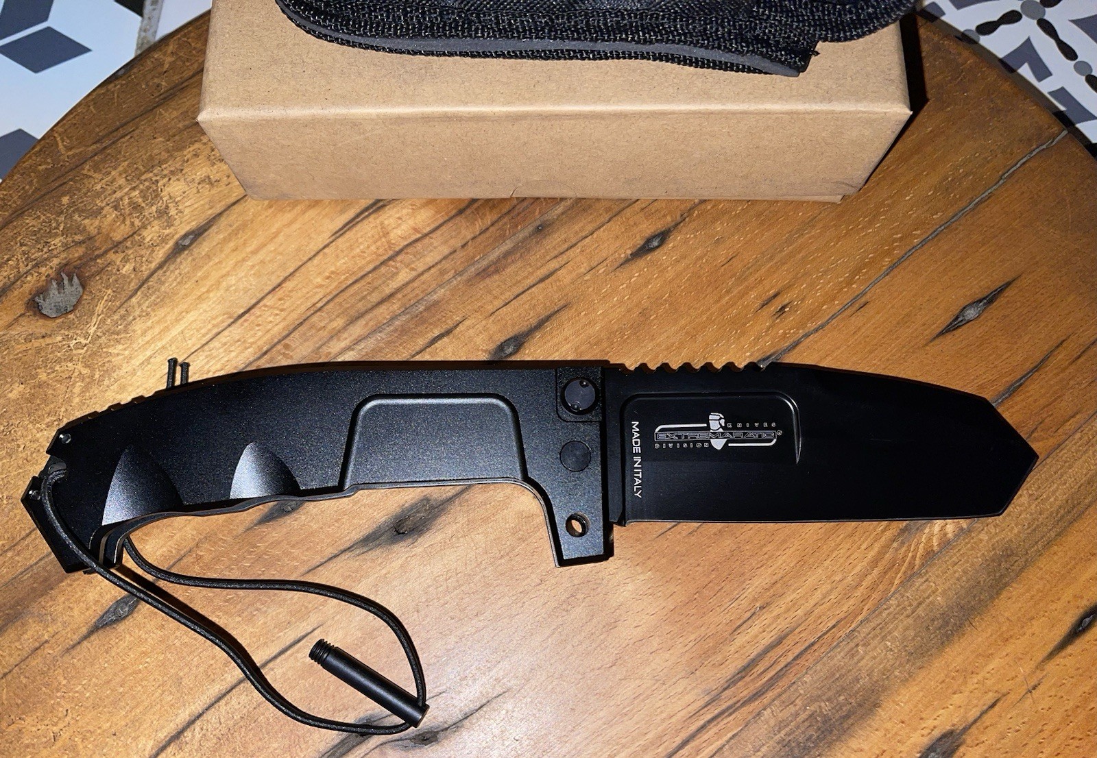 EXTREMA RATIO RAO 185° FOLDER COMBAT TACTICAL KNIFE WITH SHEATH