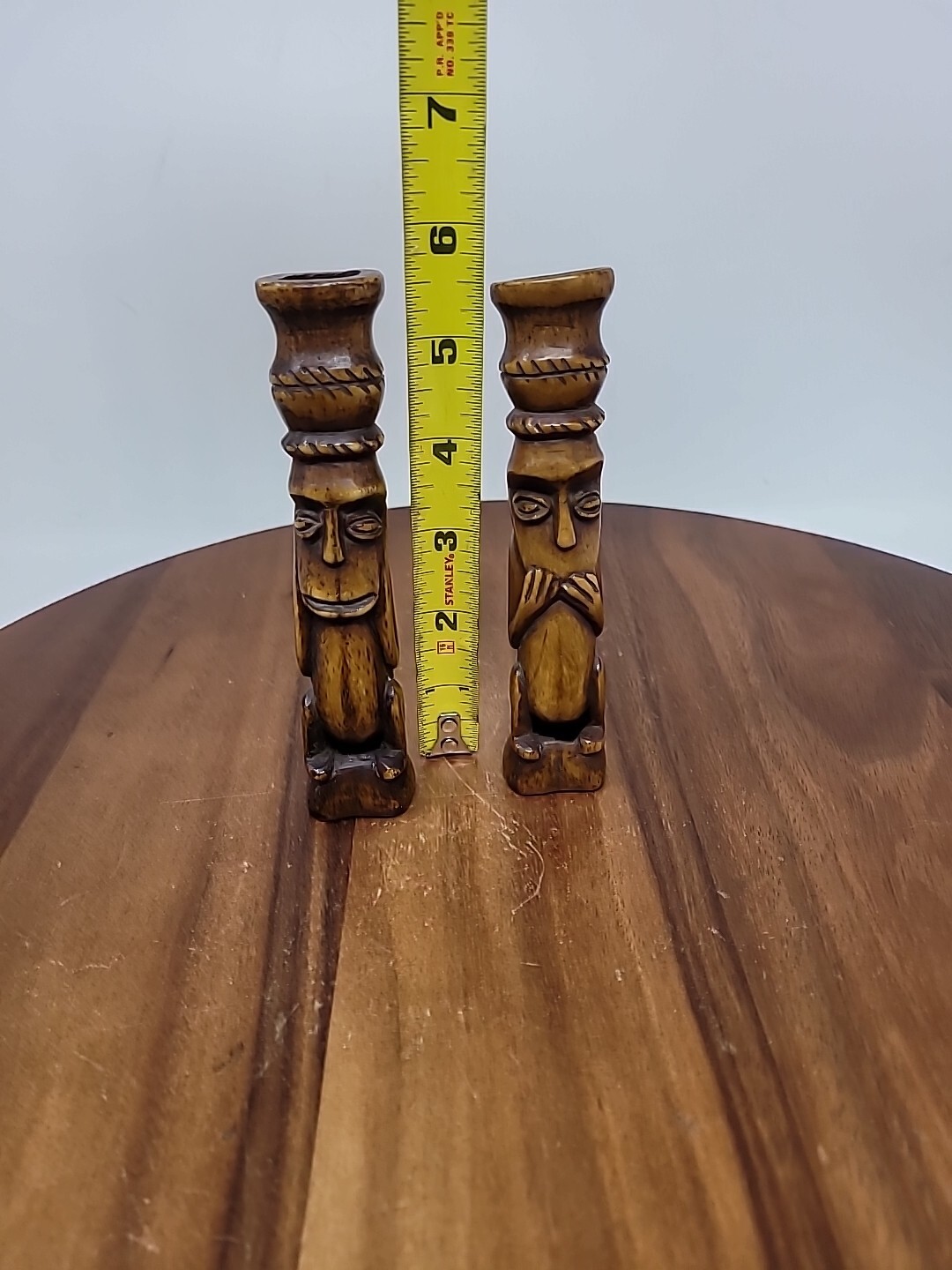 Two TIMOR Indonesian Bone Tribal Sculpture Organic Effigy