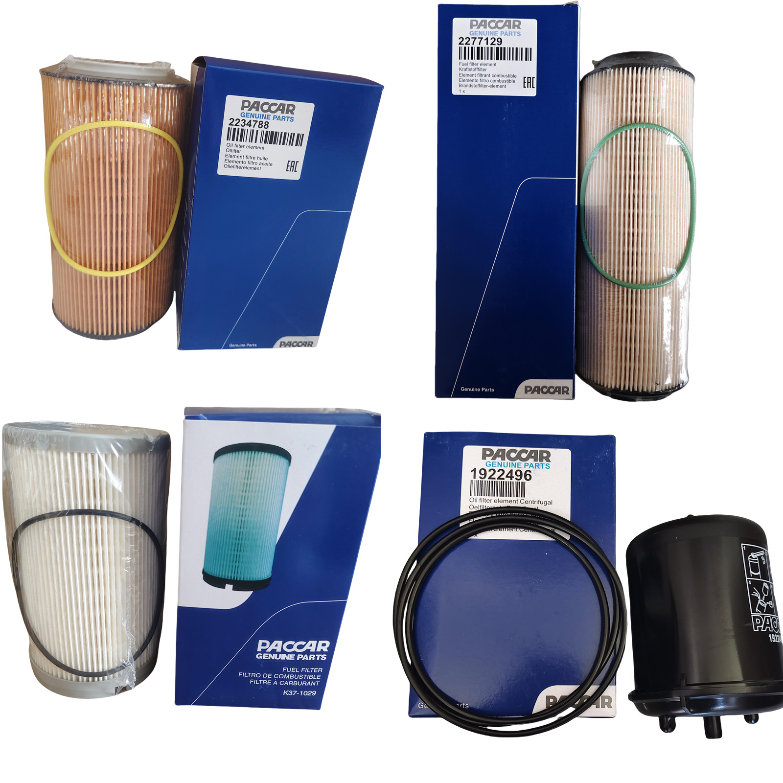 Oil & Fuel Filter Kit For MX-13 Engine 1922496 K37-1029 2234788 2277129 NEW