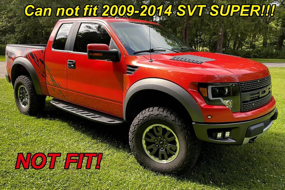 For 2009-2014 Ford F150 F-150 Front Bumper Grille Hood Grill Raptor Style Black