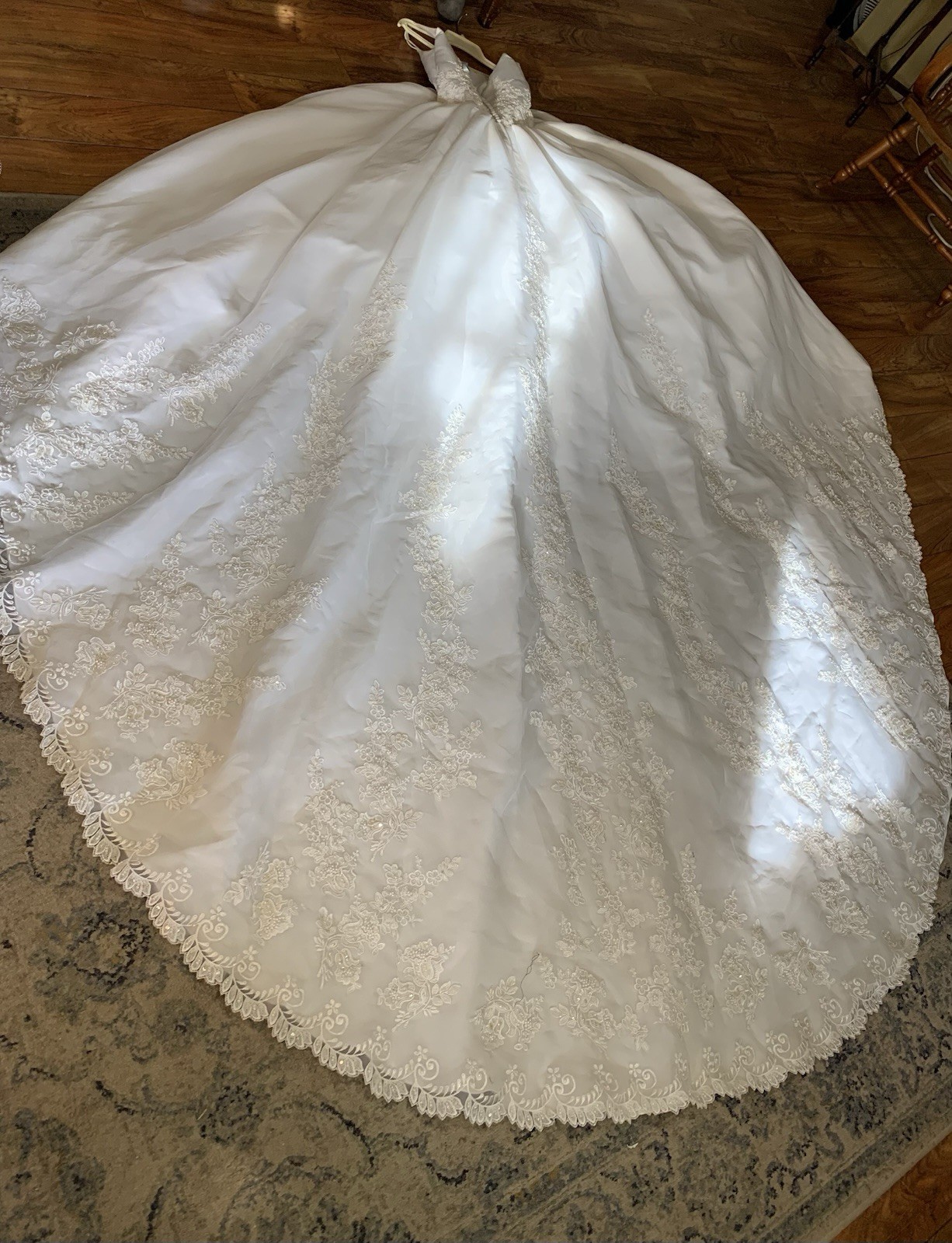 Vintage White Wedding Dress Bridal Originals Pearls Sequins Size 6 READ