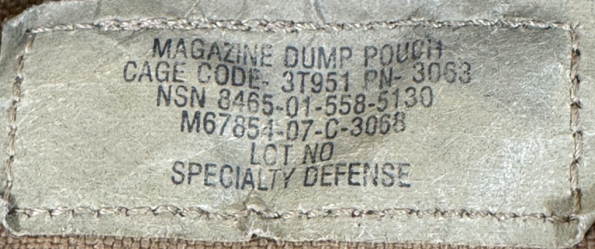 USMC Marine Corps Mag Dump Pouch MOLLE Coyote Brown * Good Condition *