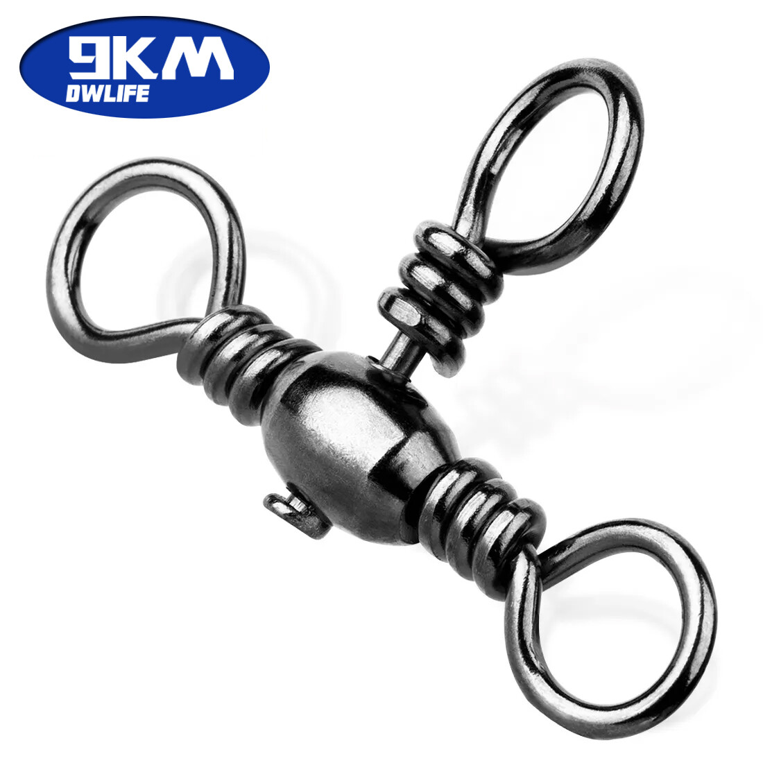 3 Way Swivels 50~100Pcs Swivels Fishing Tackle Catfish Tackle Stainless Brass