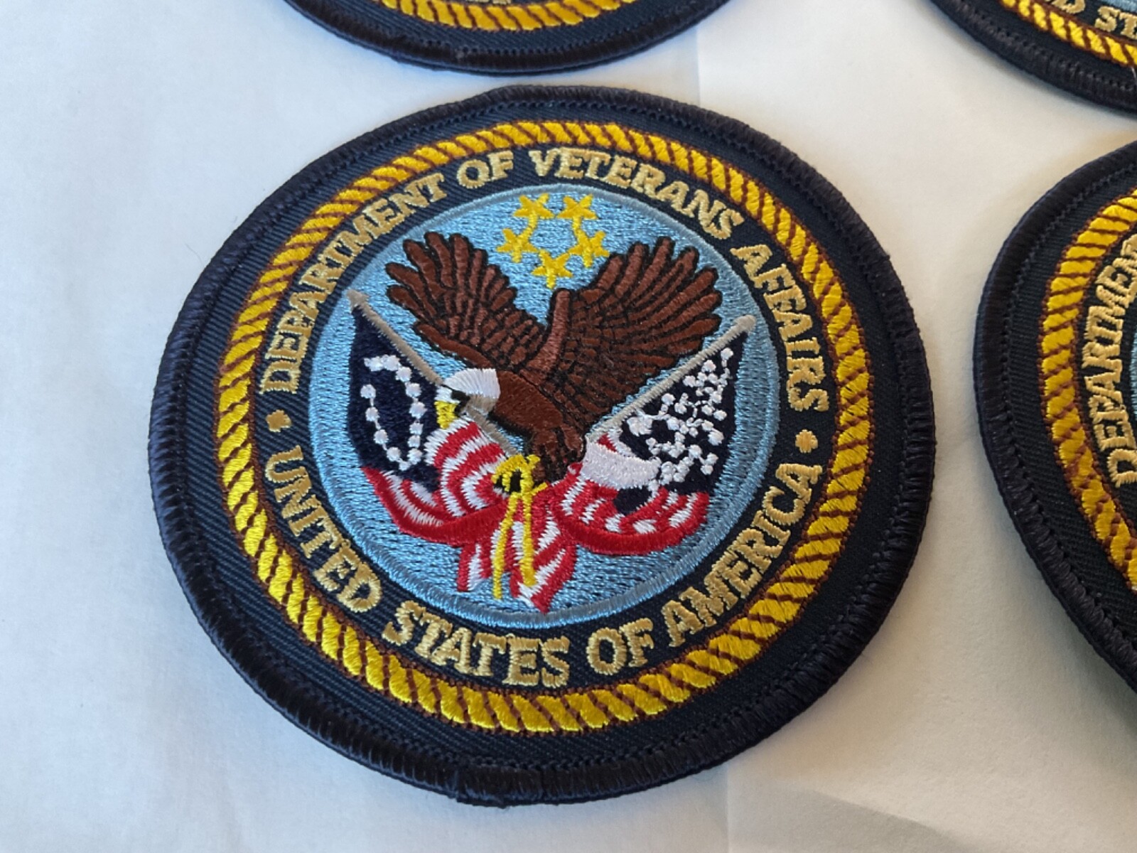 Department Of Veterans Affairs Hat,vest,jacket size collectible patch 5 pieces