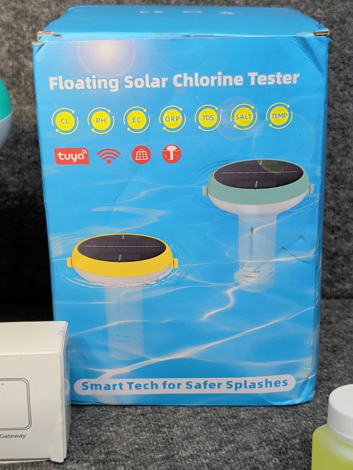 Solar & WiFi Digital Pool Water Tester Smart Floating Monitor - Spa & Hot Tub