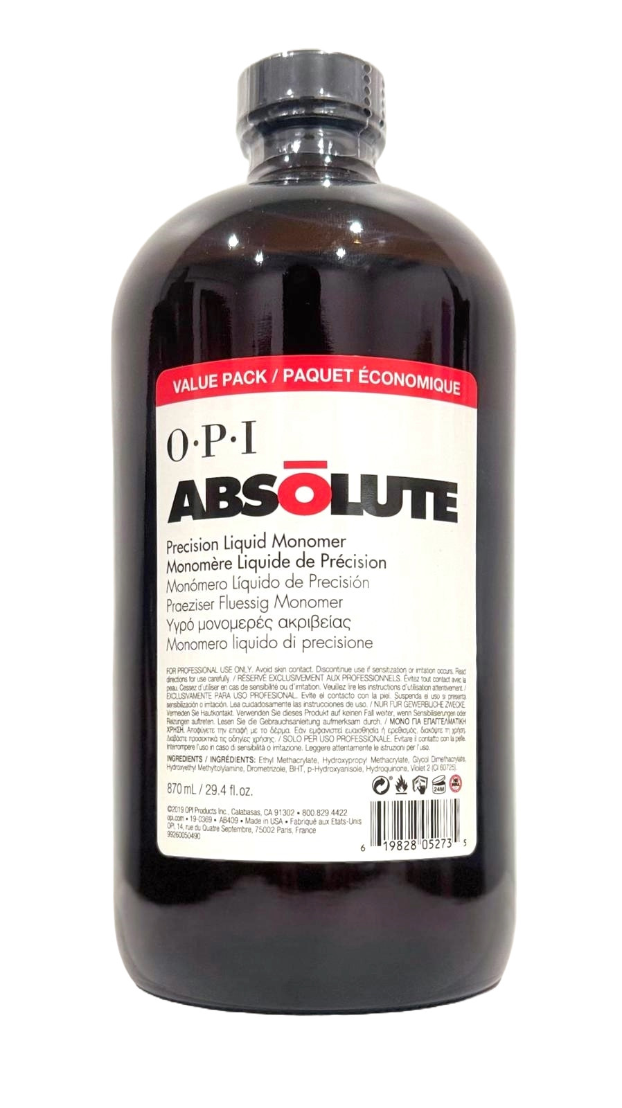 OPI Absolute Precision Liquid Monomer 29.4 oz - AB409 New 100% Authentic