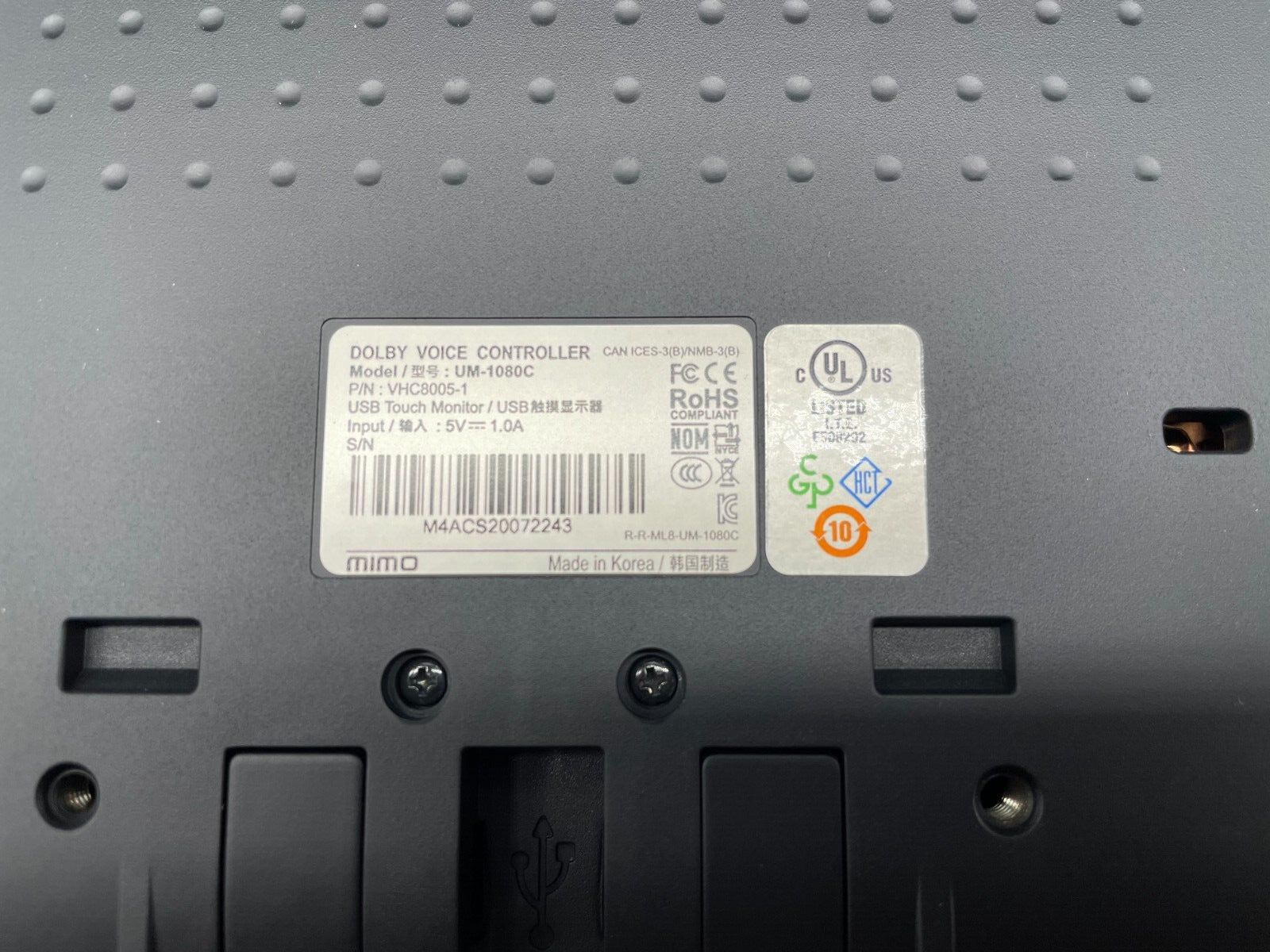 New DOLBY VOICE Mimo UM-1080C USB TOUCH MONITOR Screen W/ STAND, factory sealed