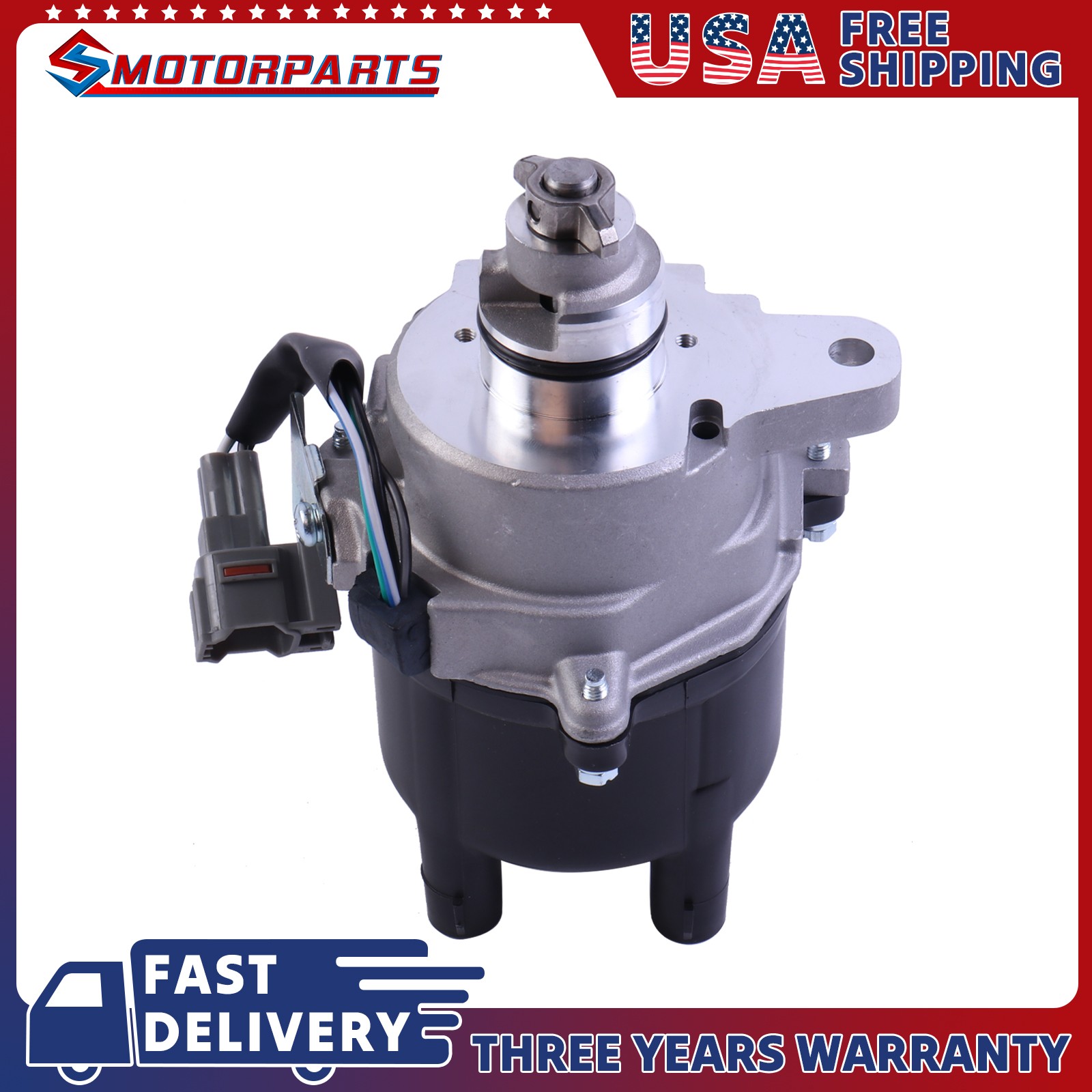 Ignition Distributor W/Coil ASSY For 1996-1997 Toyota Corolla 1.6L 4 Pin