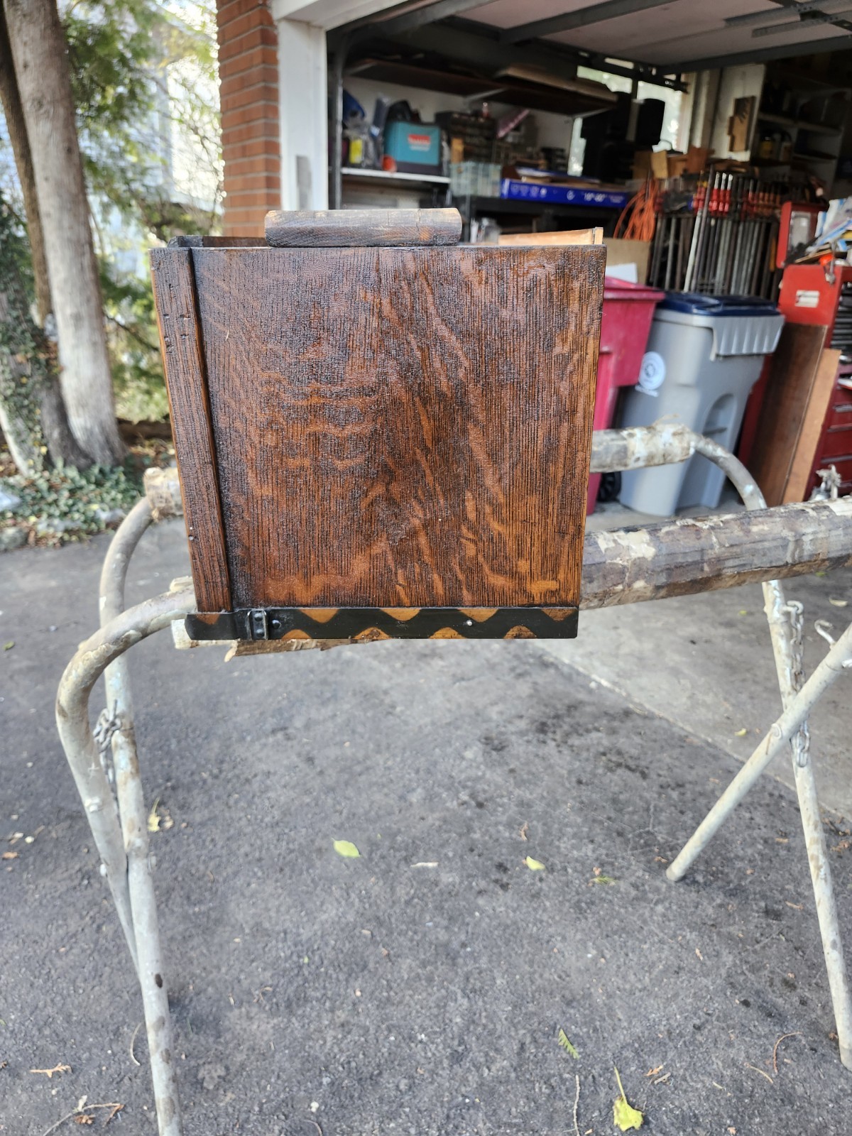 MACEY 98 Tiger Oak Bookcase Section