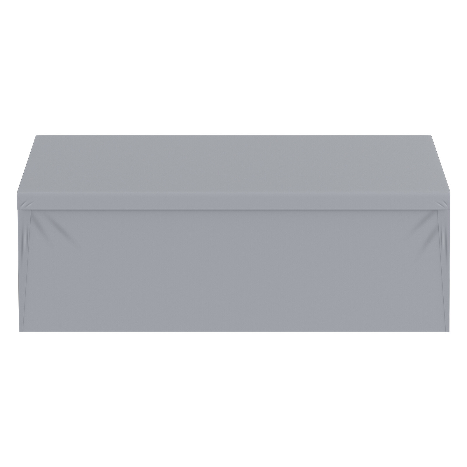 VEVOR Carport Replacement Canopy Car Shelter Tent Top+Side Wall 10x20 ft Grey