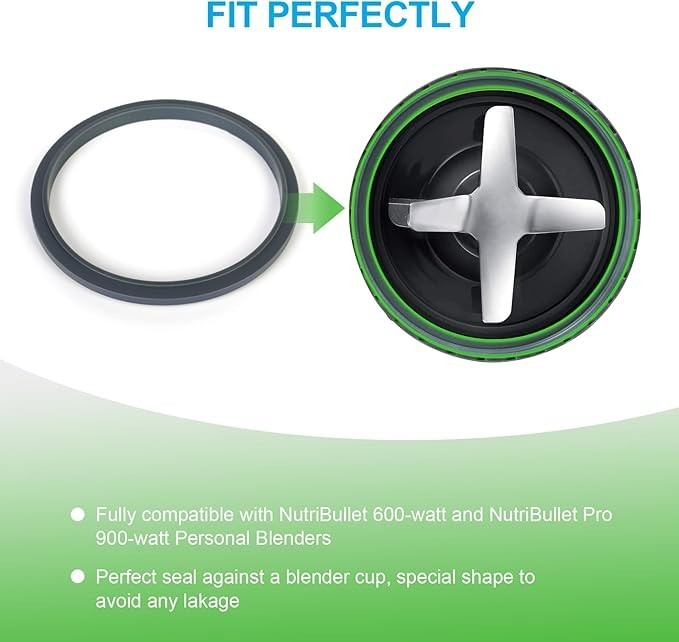 3 Pcs Blender Gasket Replacement Parts, Rubber Ring Seal Rings for Nutribullet