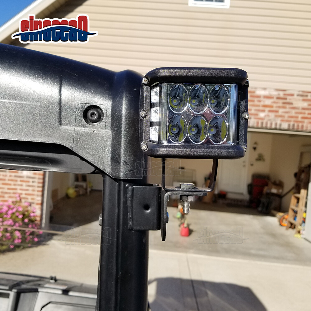 For Polaris Ranger Full Size 2013-24 Rear LED Cube Tailed Light Mount Brackets