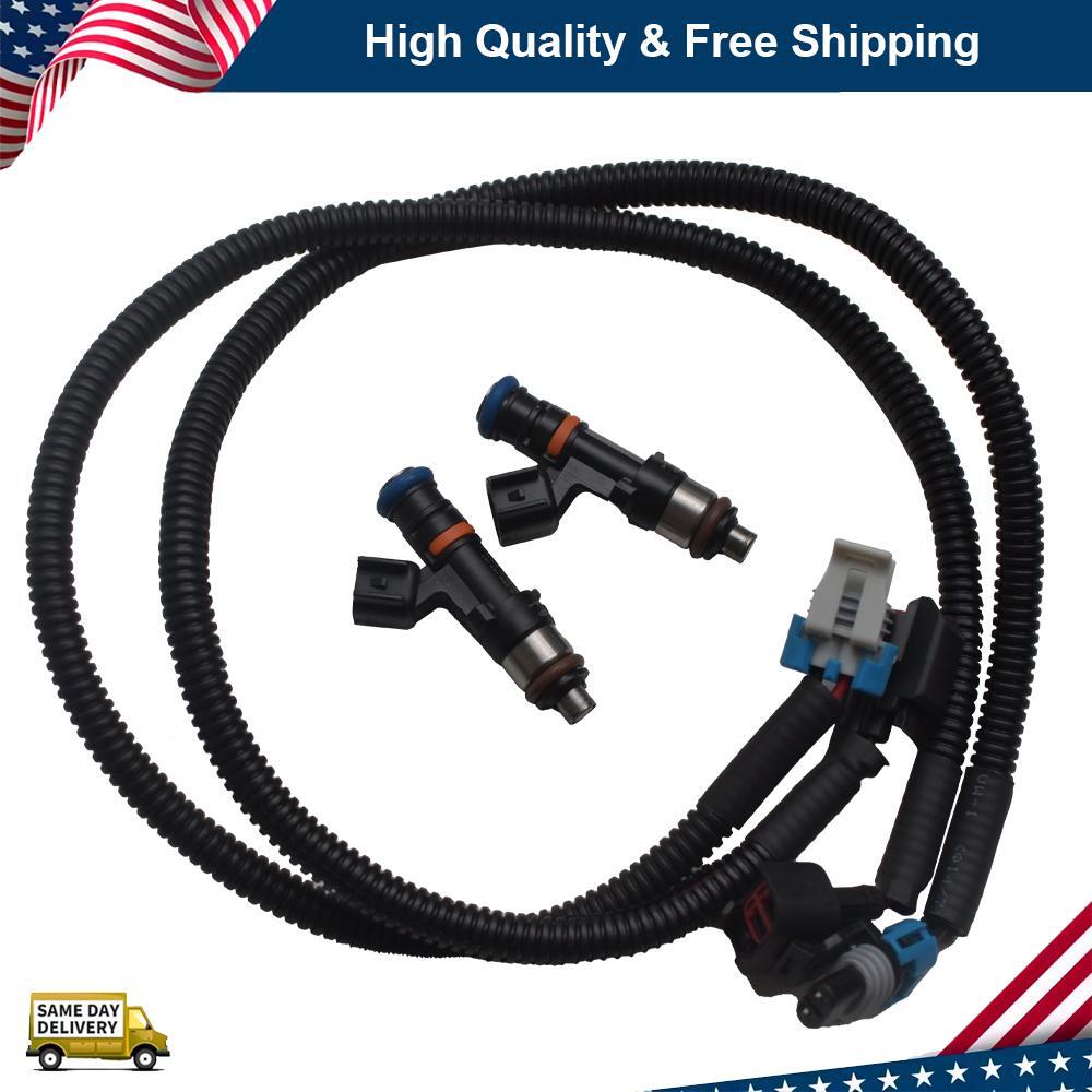 2X Fuel Injectors w/ Harness Fit For Polaris Ranger XP 800 Ranger 800 2011-2014
