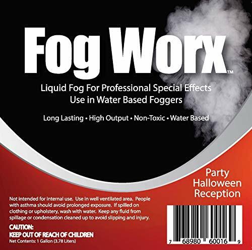 FogWorx 1 Gallon of Organic Fog Fluid Medium Density Long Lasting Machine Fluid