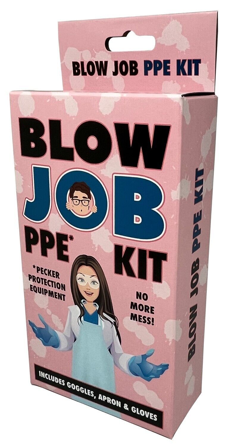 THE BLOW JOB PPE KIT - NO MORE MESS! ~ Funny Adult Gag Joke Adult Pecker Gift