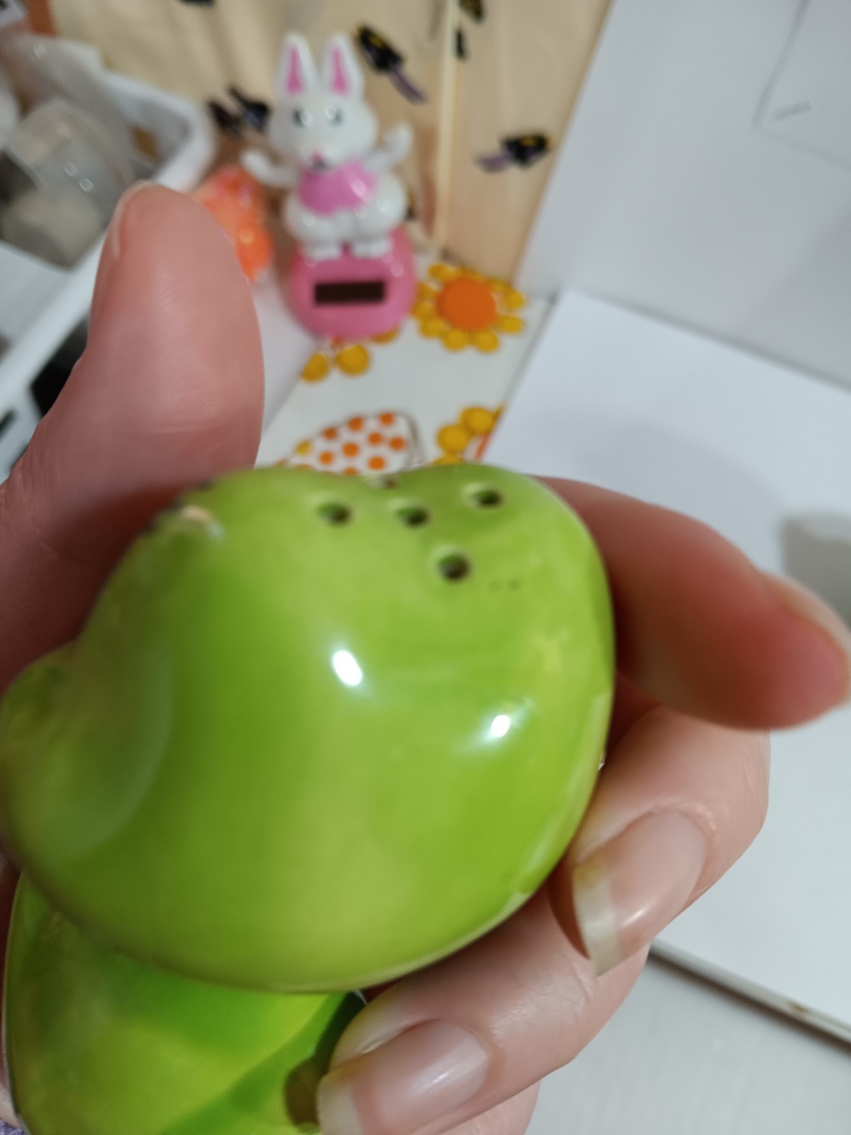 VTG NEIL THE FROG SALT & PEPPER SHAKERS CERAMIC 1970'S SET SEARS AND ROEBUCK!!!