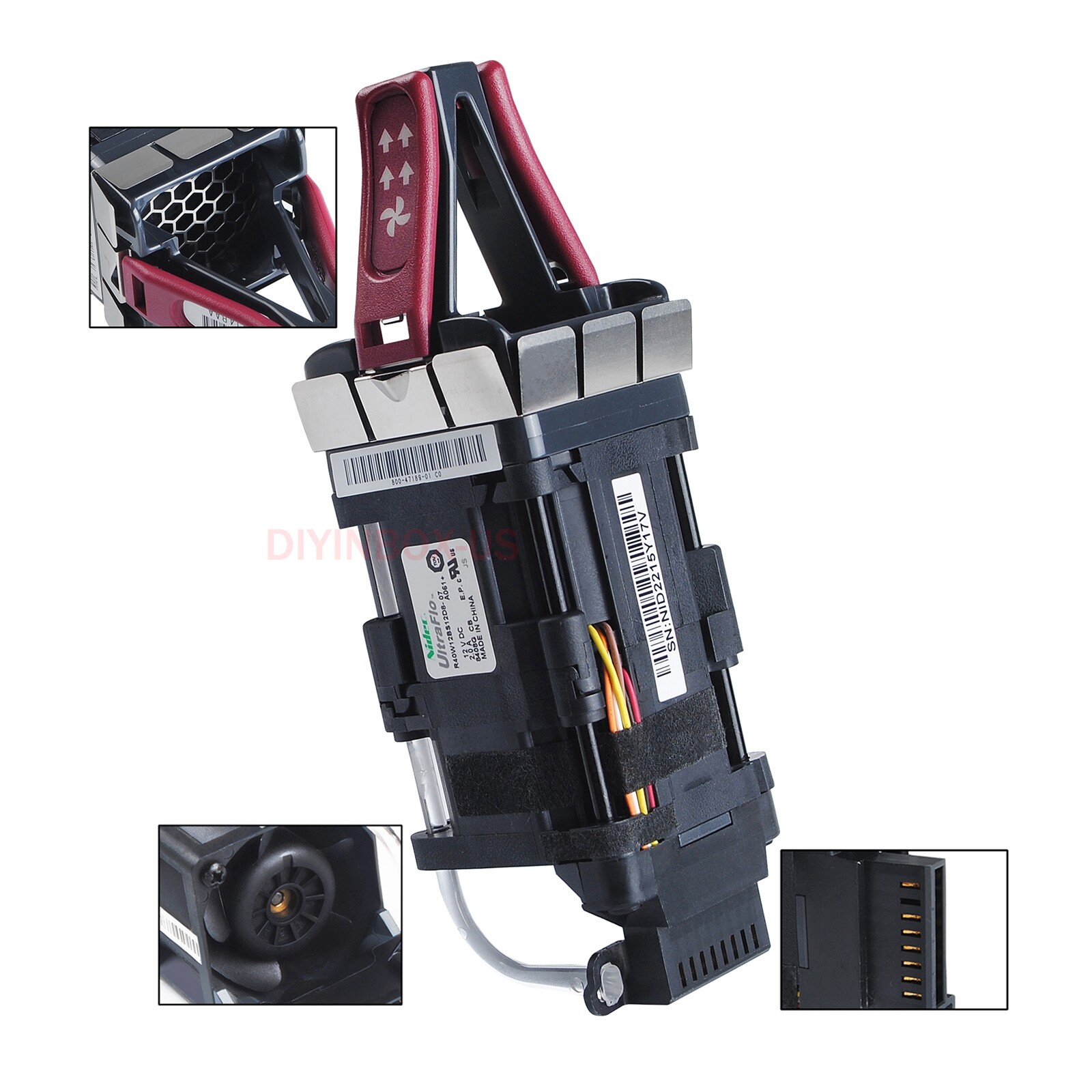 Brand New! Cisco NXA-FAN-35CFM-PI Port-side Intake Serve Fan Burgundy CMUCAJ4BAA