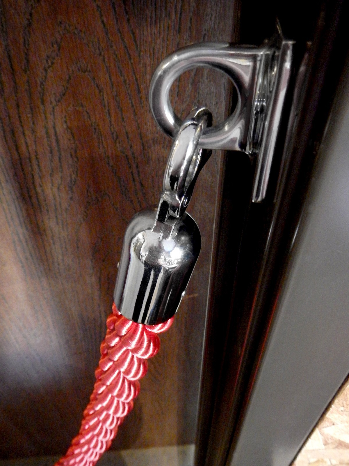 ROPE STANCHION, 10 PCS SET, CROWN TOP, MIRROR POLISH S.S. 12" DOMED BASE