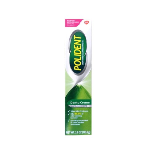 3 Pack - Polident Dentu-Creme Denture Toothpaste, 3.9 Oz Each