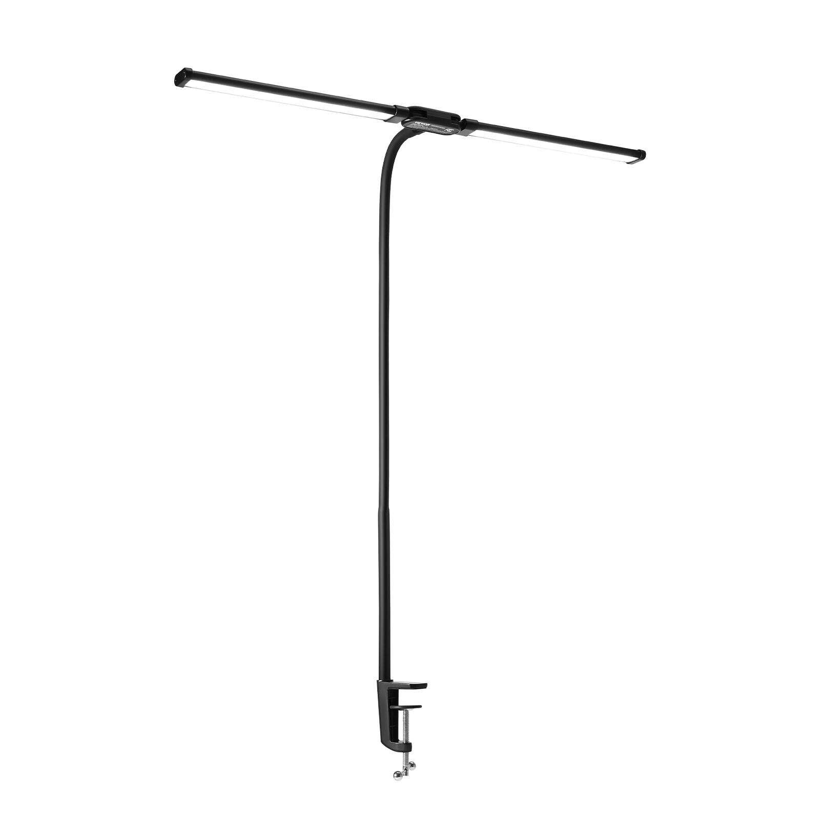 LED Desk Lamp with Clamp Double Head Desk Lamp with 360° Adjustable Gooseneck