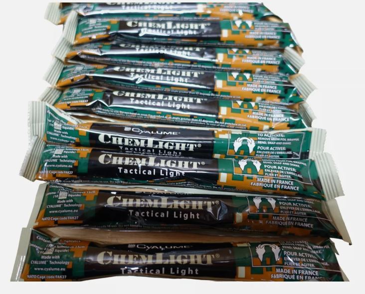 Cyalume Light Sticks Glowsticks Chemlight British Army Issue / New Pack of 10