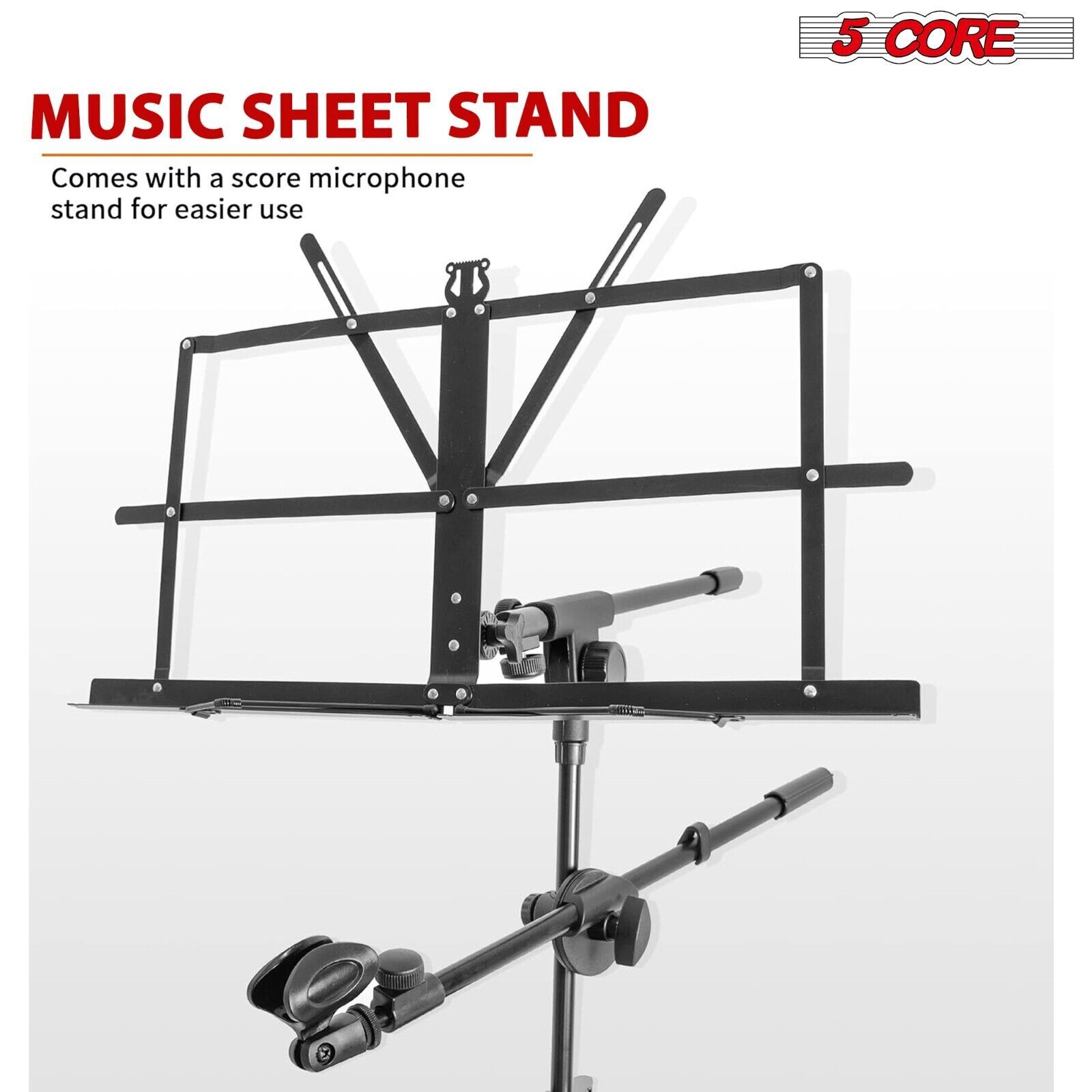 5Core Keyboard Stand 2 Tier Classic Adjustable Electric Piano Sturdy Holder