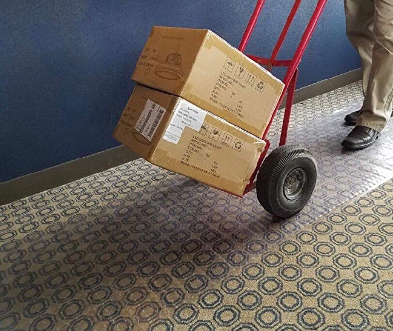 Clear Vinyl Plastic Floor Runner/Protector For Low/Deep Pile Carpet(26in X 15FT)