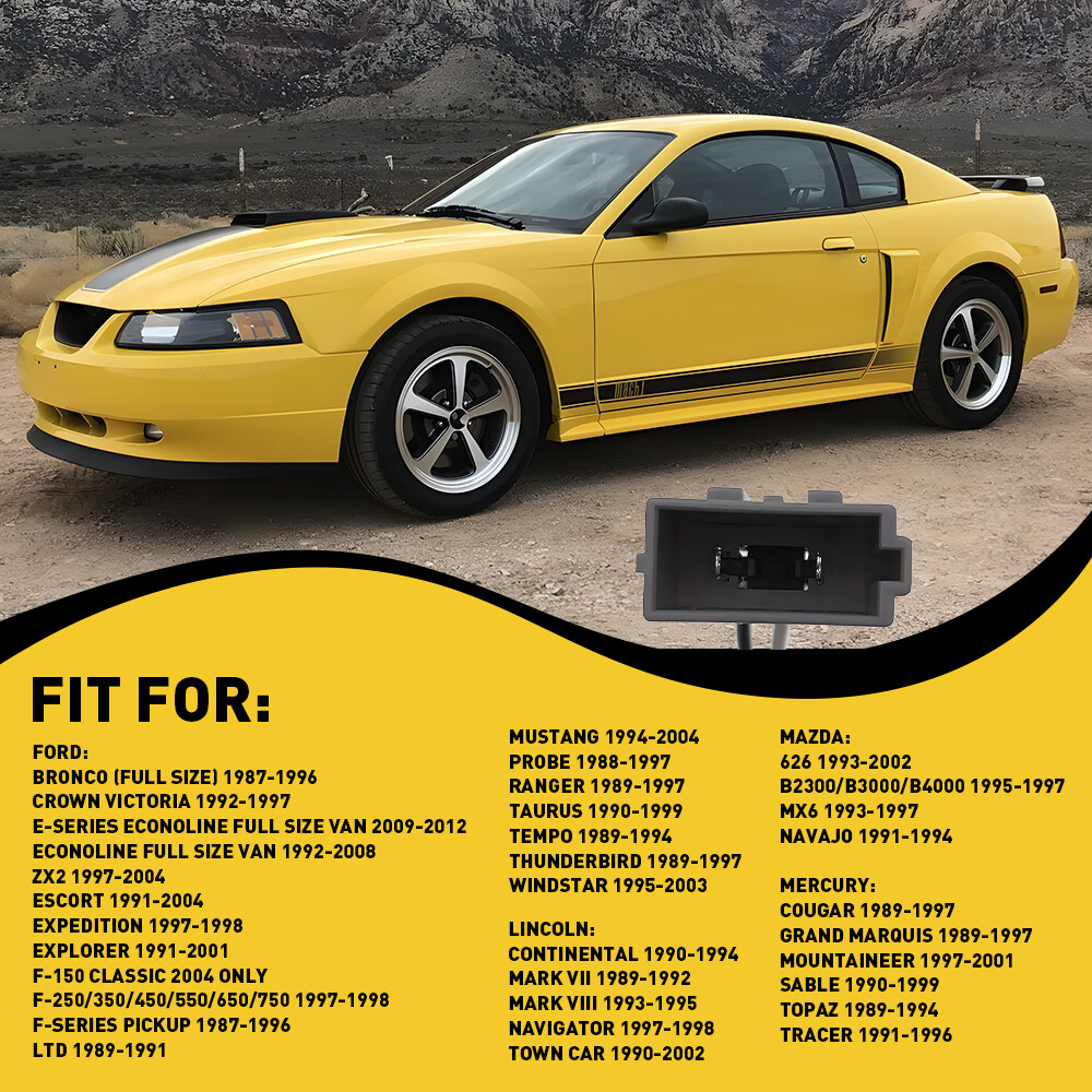 Car 4PCS 72-5512 Stereo Speaker Harness Connector Adapter For Ford Mustang 94-04