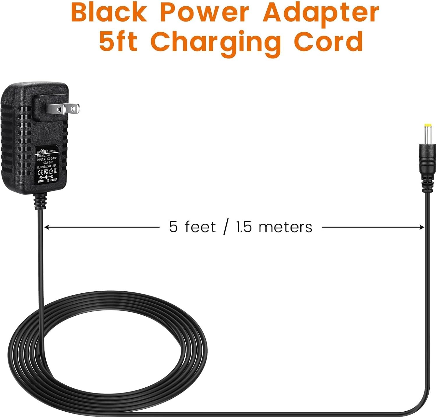 Replacement Power Cord for Alexa Echo Dot 5th Generation, 4th Gen, 3rd Gen, Echo