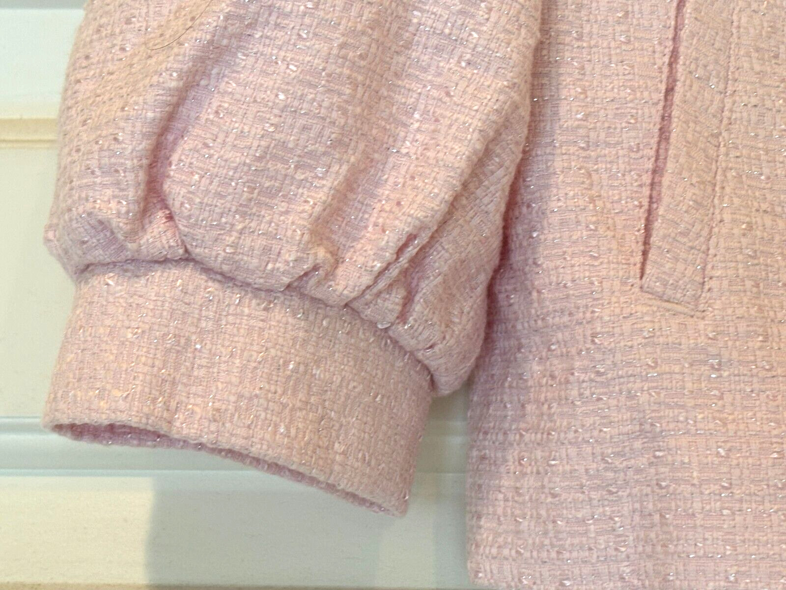 Janie and Jack Coat Sparkly Pink Jacket Size 5 6 NEW $174 Value