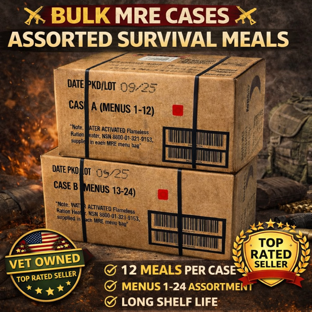 2 Pack MRE Emergency Ready To Eat Meals – Storm & Power Outage Food USA