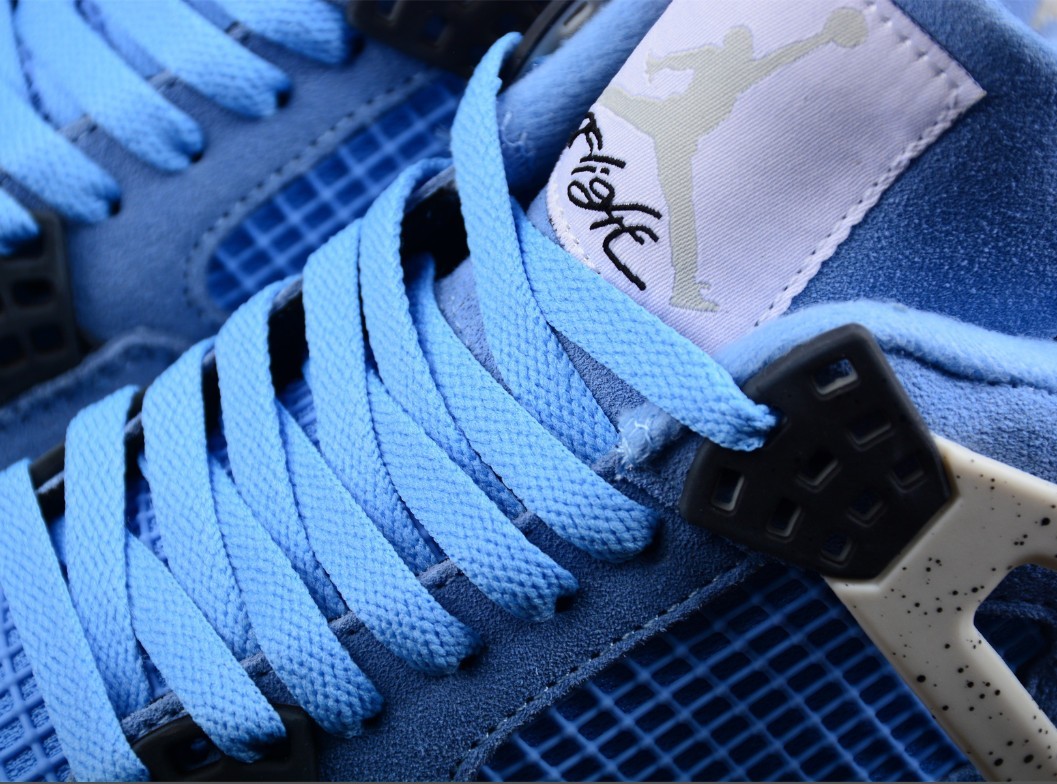 US Siez 7-12 Jordan 4 Retro "University Blue" Basketball Shoes for Men's Shoes.