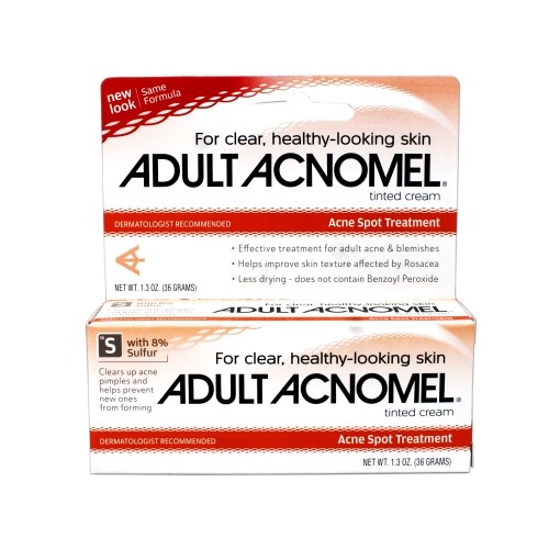 Adult Acnomel Tinted Cream Acne Medication 1.30 Oz 36 G