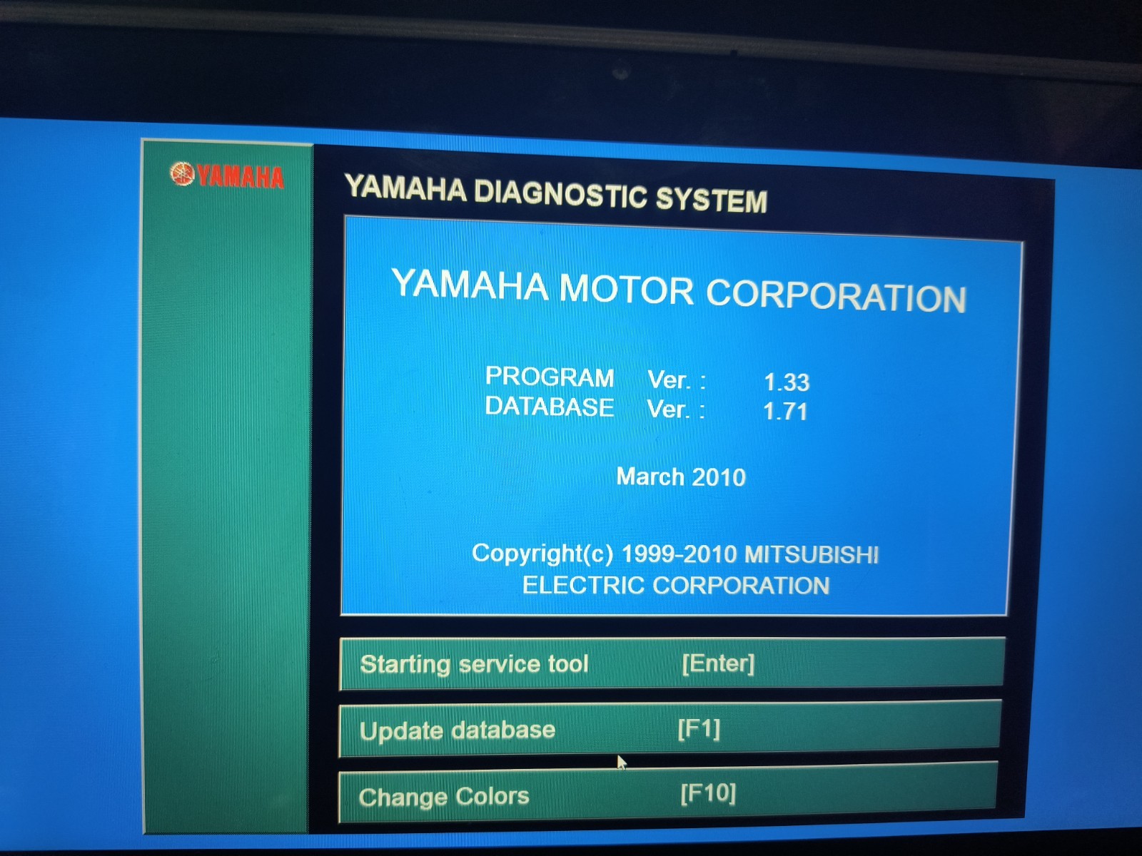 LAPTOP YAMAHA MARINE OUTBOARD DIAGNOSTIC KIT YDS  1.33