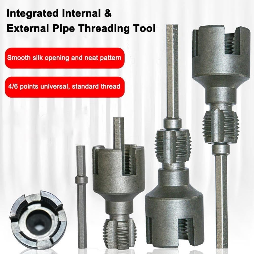 Integrated Internal&External Pipe Threading Tool, Dual-Function Pipe Thread Tool