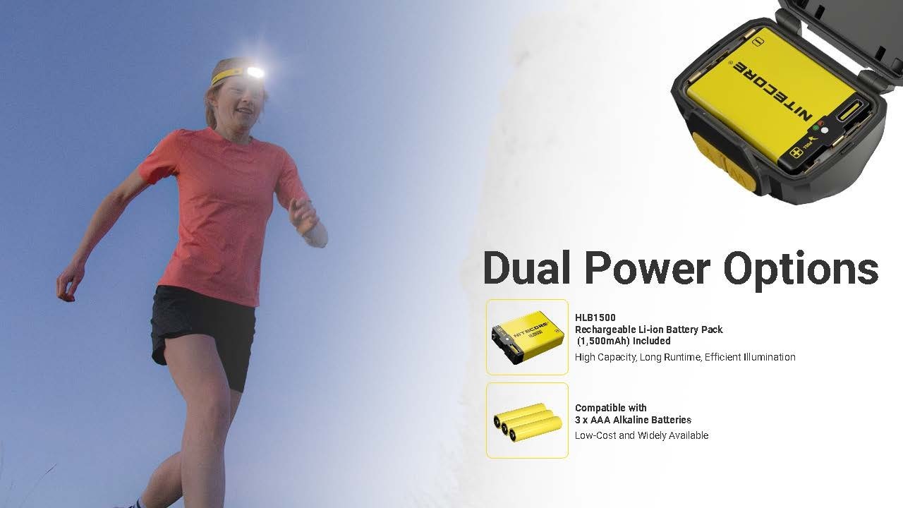 Nitecore UT27 MCT Pro 800 lumen 3 Color Temperatures Running Headlamp