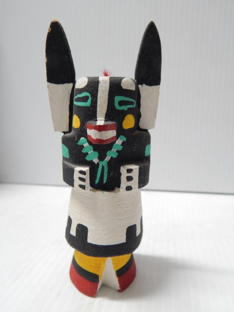 VINTAGE HOPI PUEBLO INDIAN HIGHWAY ROUTE 66 BADGER KACHINA - XLNT !
