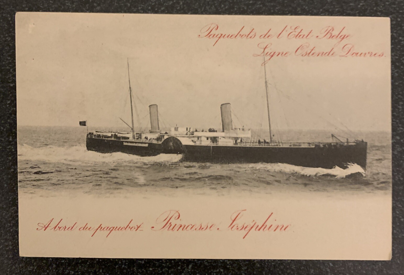 Belgium PAQUEBOT SHIPS 1900s Vintage Postcards x 9 Excellent Condition