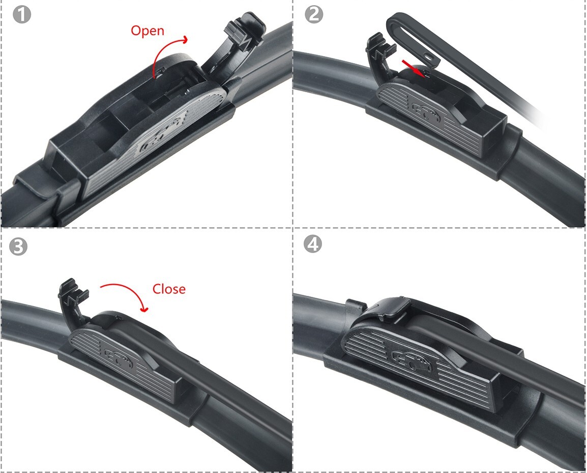 Kisor 26"+17" Windshield Wiper Blades Fit For Nissan Rogue 2014-2020 2023,2PC