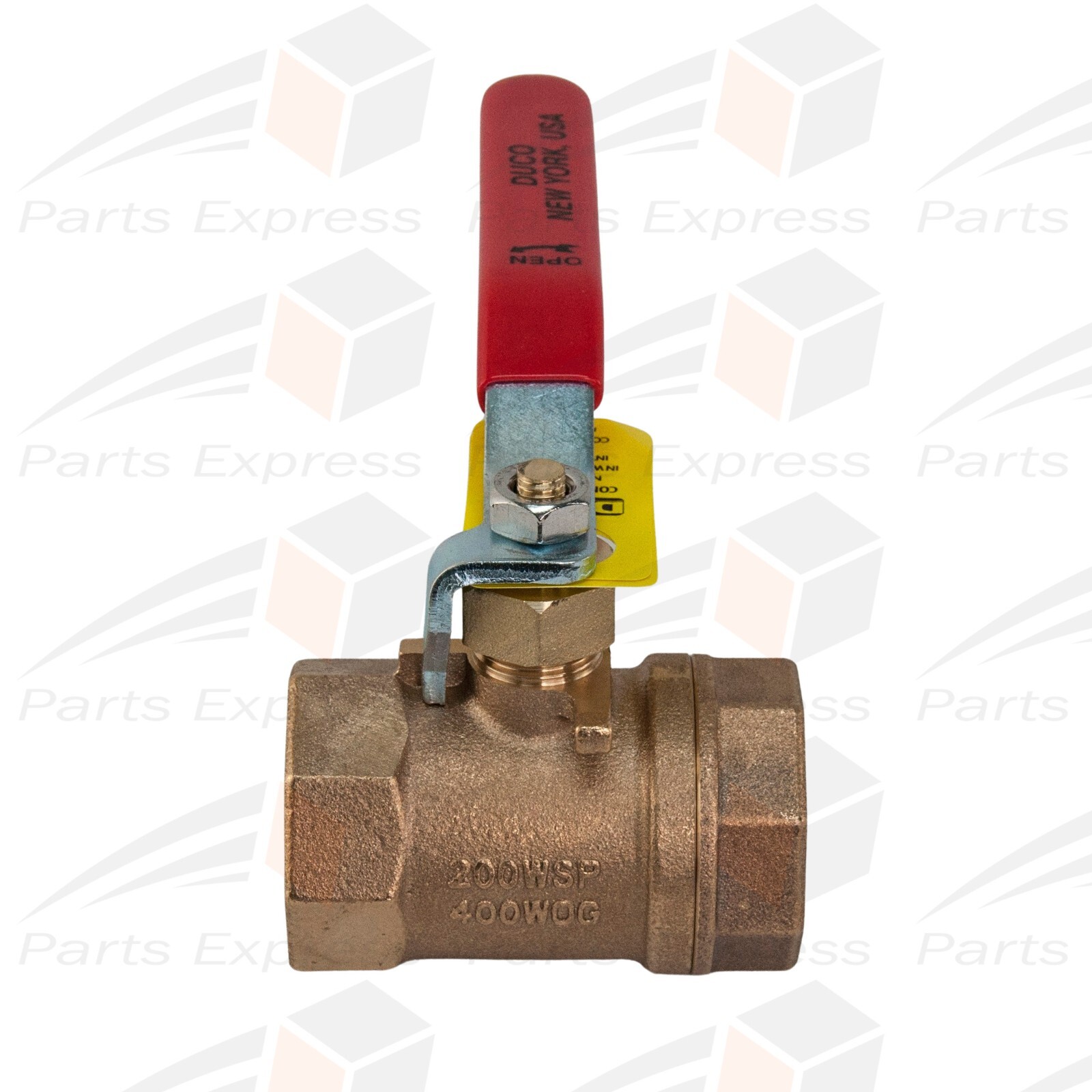 1-1/4" BRONZE BALL VALVE *200 WSP* FOR HIGH PRESSURE STEAM SERVICE, #80