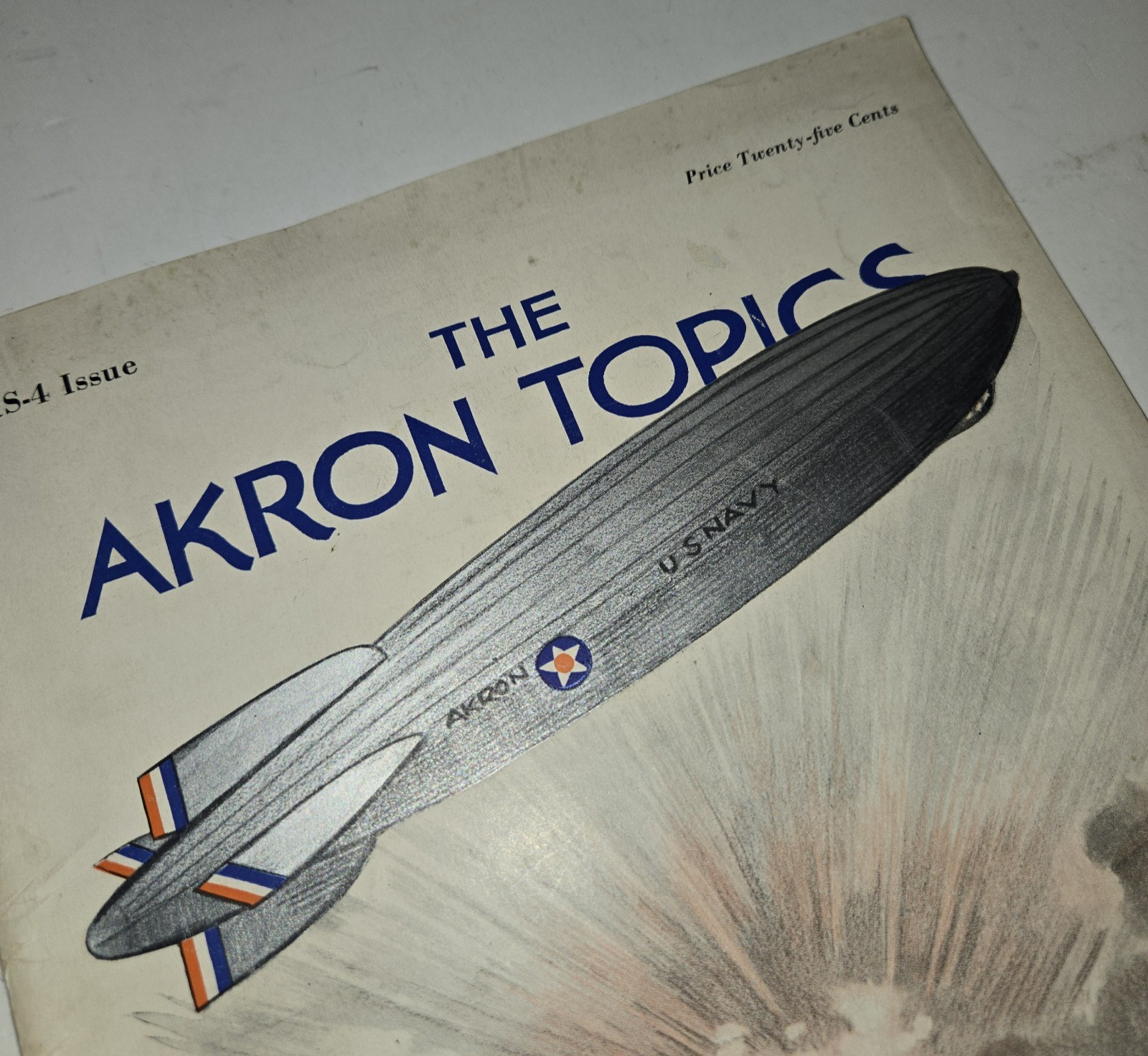 1931 Akron Topics ZRS-4 USS Akron Airship Magazine Rare Ohio Goodyear History