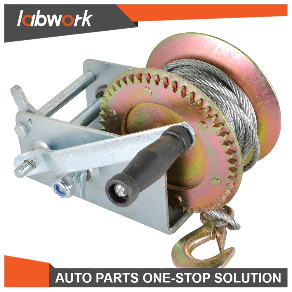 Labwork 3500lbs Hand Winch With Cable For Trailer Winch Durable Hand Crank Winch