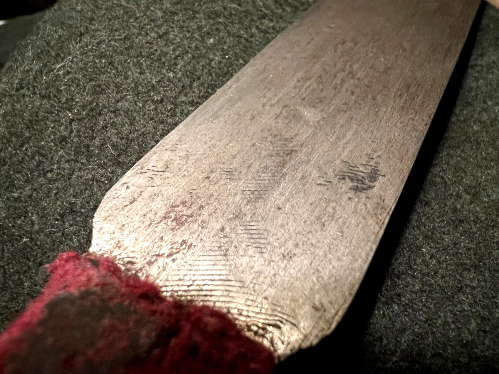 Old Northwest Coast DOUBLE VOLUTE KNIFE Native American Athabaskan 11 3/8"