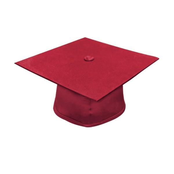 Matte Red High School Cap & Gown