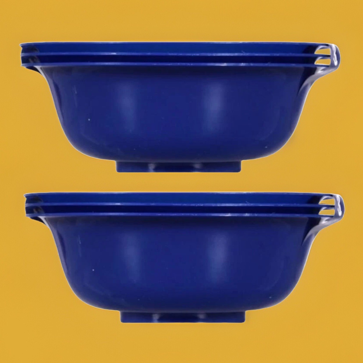 6-Pack Sturdy Blue Cereal Bowls 6.5" Wide BPA-FREE Plastic FAST FREE SHIPPING