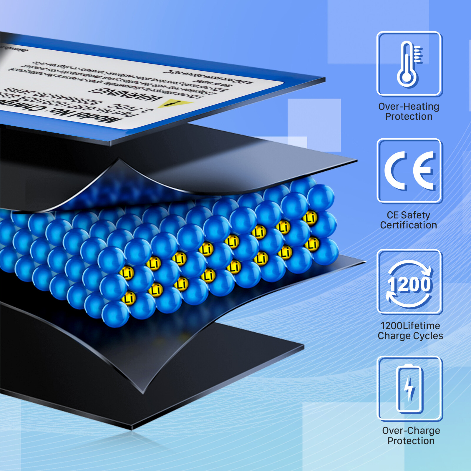 8200mAh GSP1029102A Battery Replacement for JBL Charge 3 2016 Bluetooth Speaker