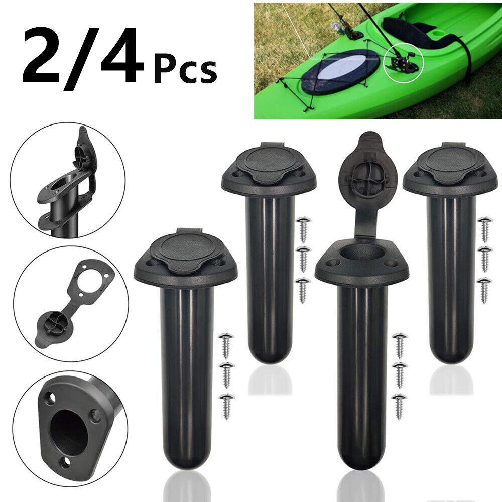 2PC Flush Mount Fishing Boat Rod Holder Kayak Boat Fishing Tackle Accessory Tool