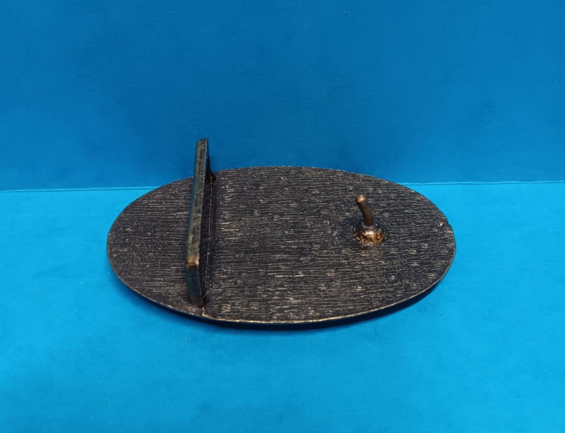 Vintage Civil War CS Brass Belt Buckle ~ Excellent Condition ~ 2" Belt