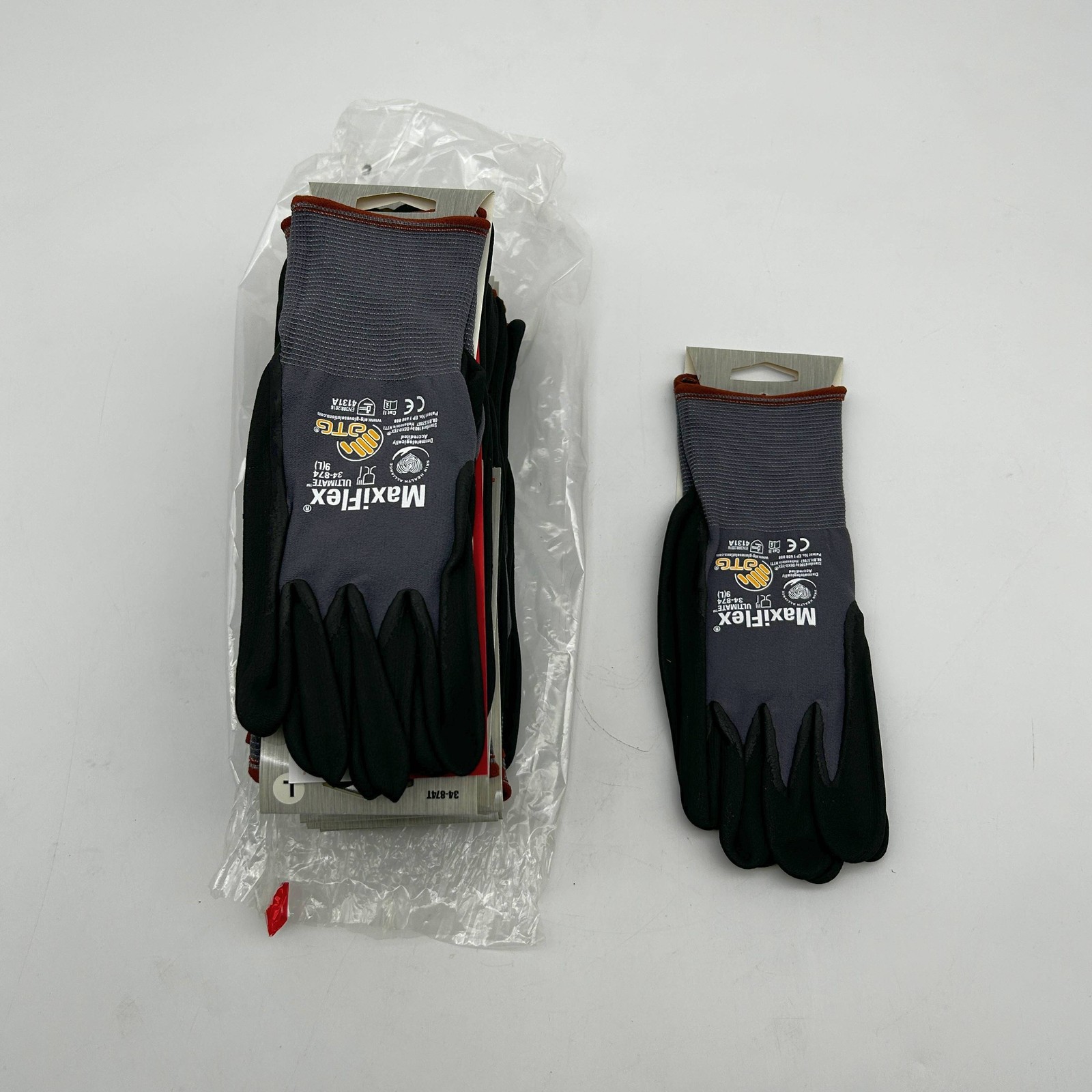 MaxiFlex Ultimate 34-874T Cut Resistant Gloves 9 Large Lightweight Nitrile 12prs