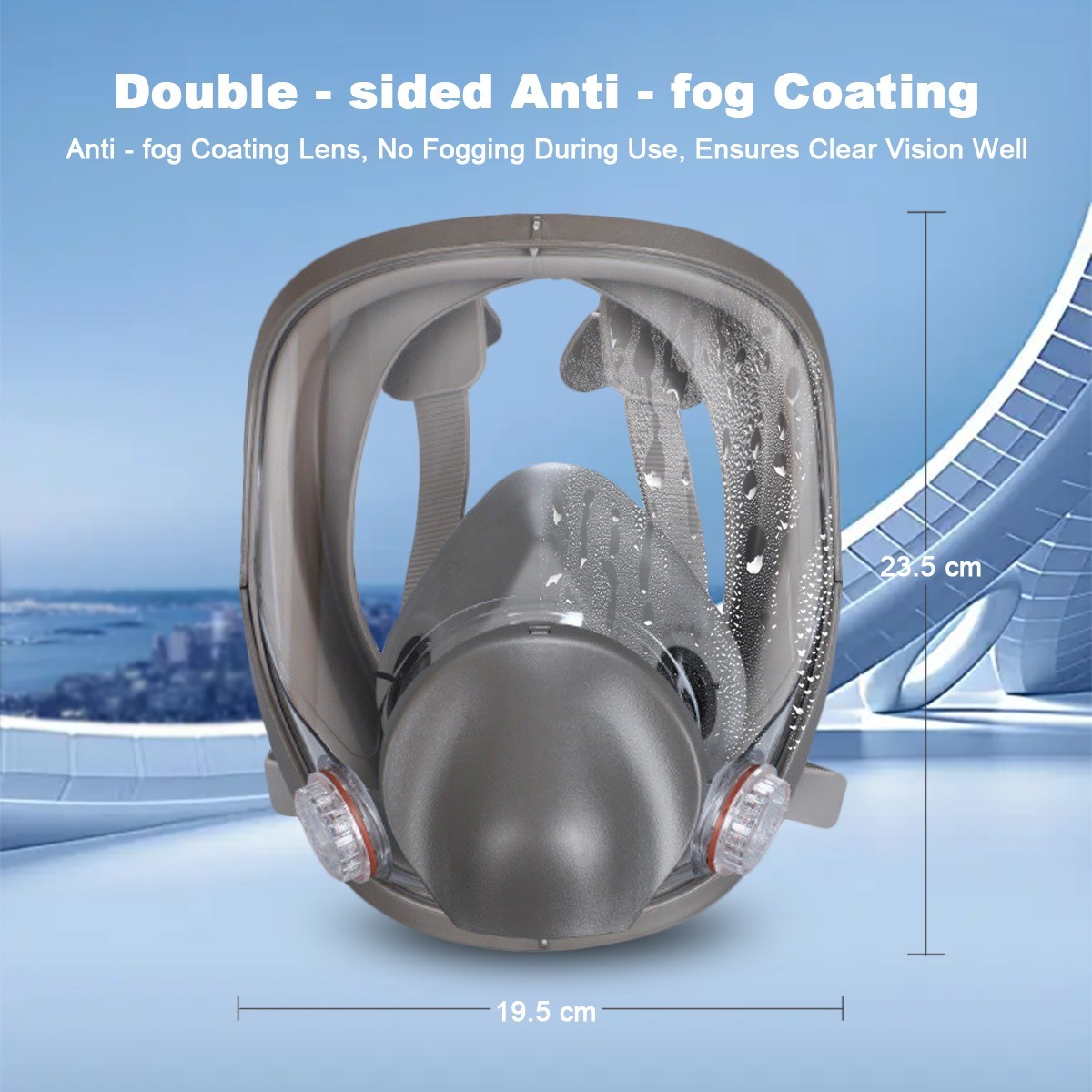 Full Face Gas Mask Painting Spraying Respirator w/Filters for 6800 Facepiece US